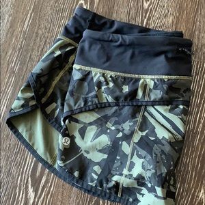 Camo lululemon shorts